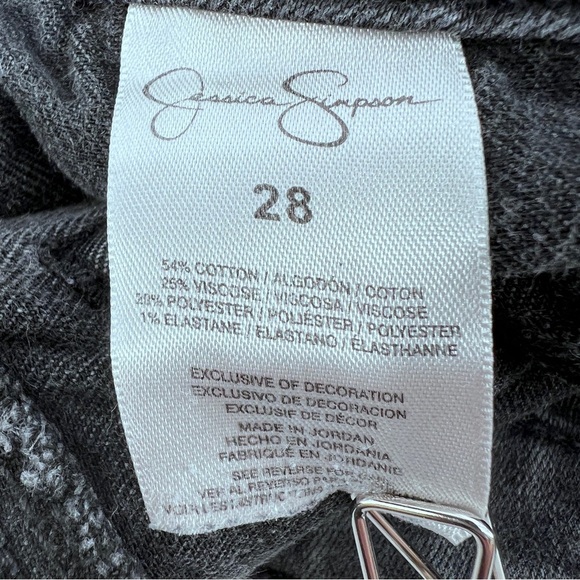 Jessica Simpson Charcoal Kiss Me Super Skinny Jeans Size 28 Women’s - Picture 6 of 8